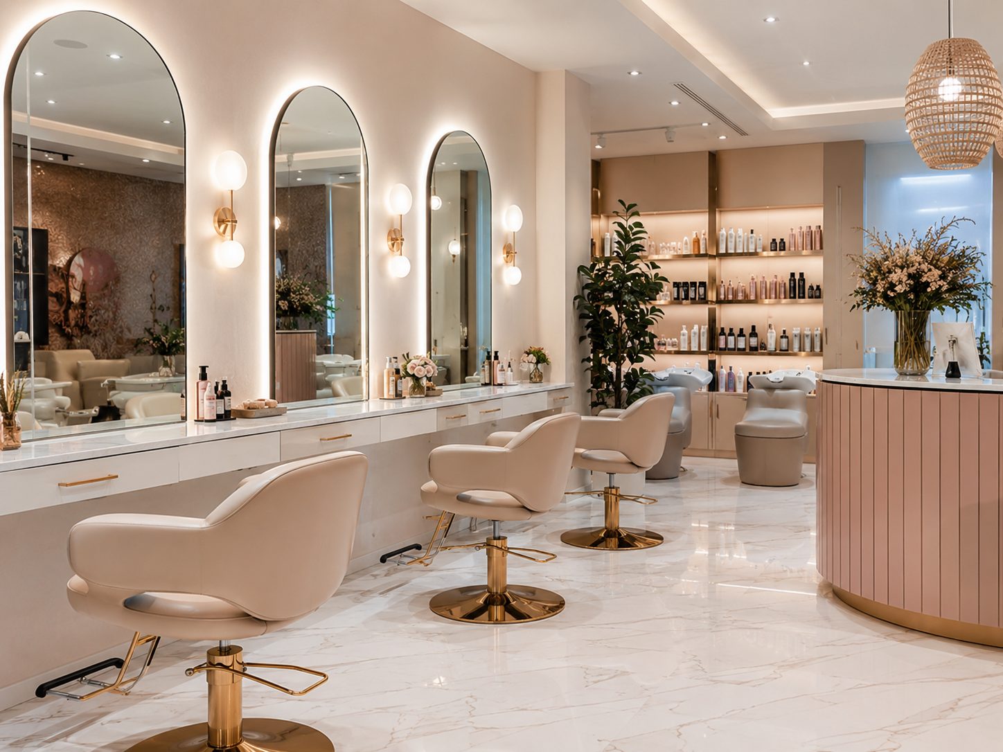 Curl Up & Dye Salon interior